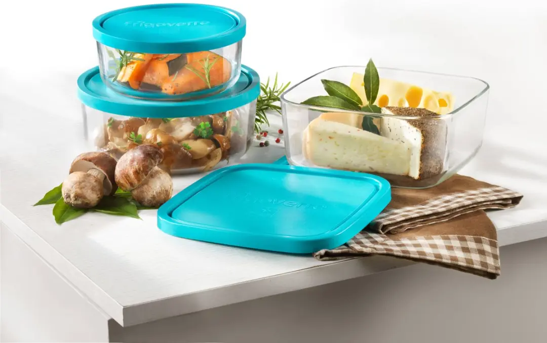 Bormioli Frigoverre Voorraaddoos - 80cl - Blauw - 12cm Rond