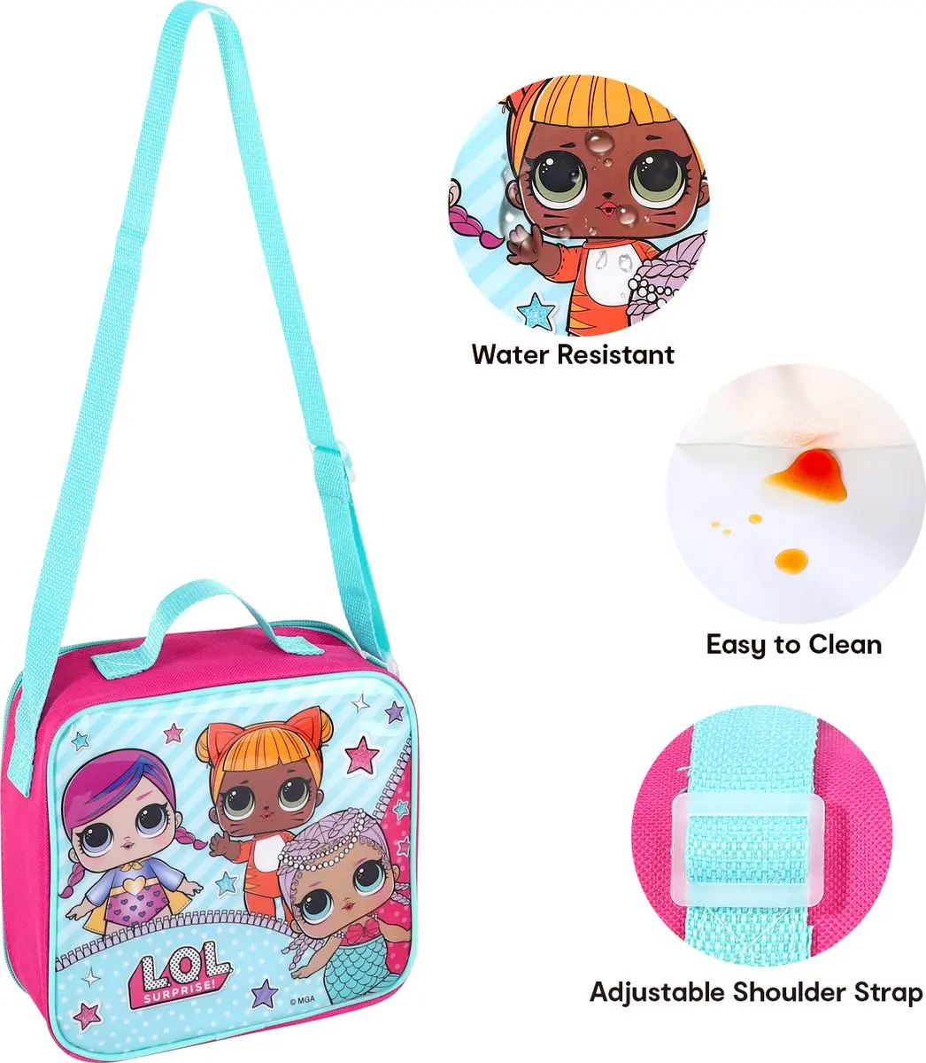 LOL Surprise! Schoollunchset Roze - 3-delig