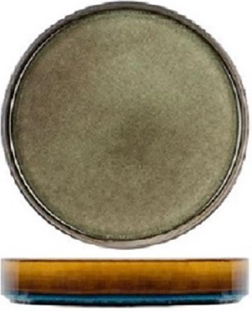 Cosy&Trendy Quintana Diep Bord Groen - Ø23cm - Set van 3