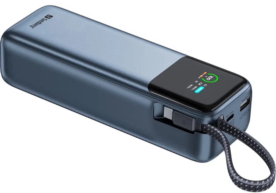 Sandberg All-in1 Powerbank 20000mAh 130W - 421-30 - Zwart/Grijs