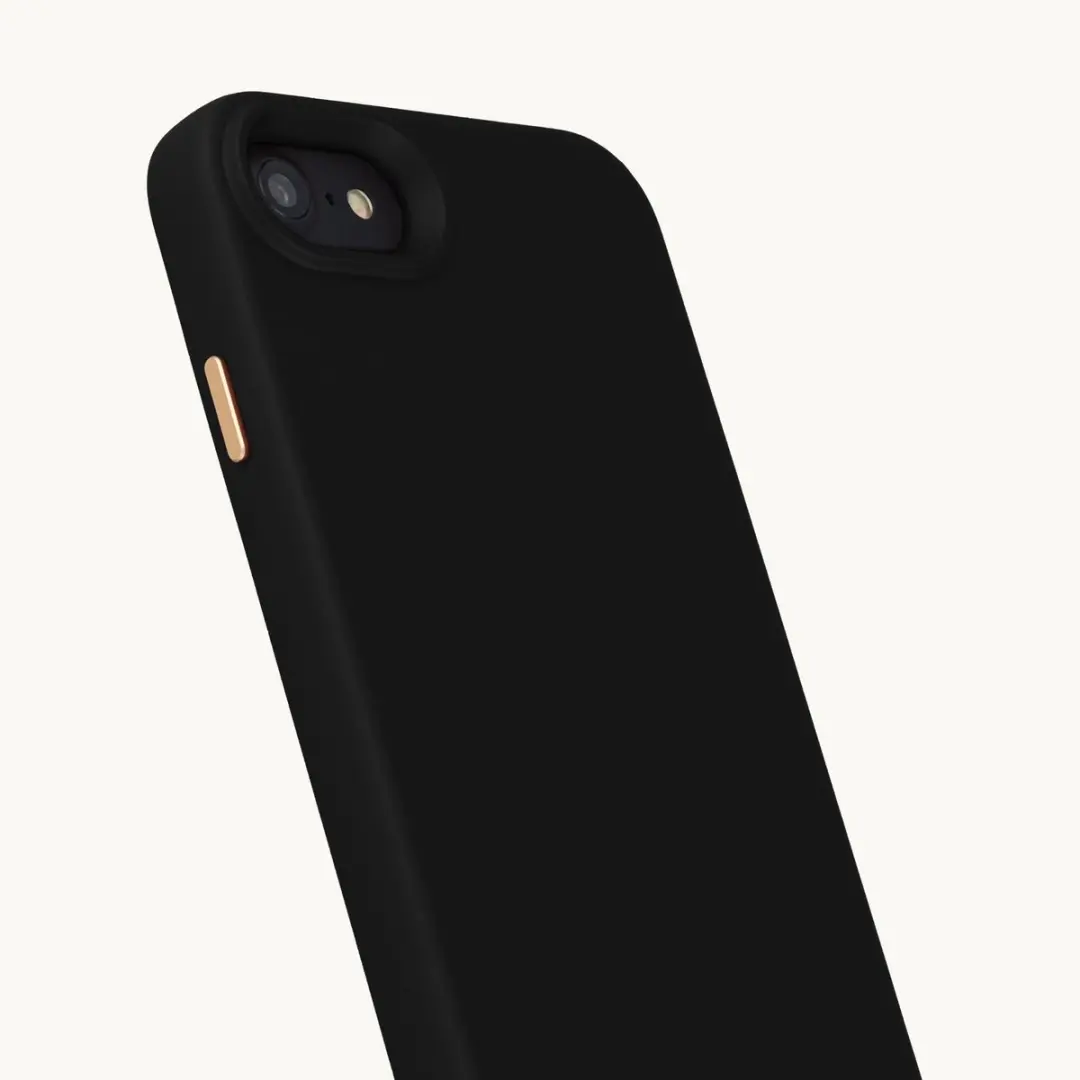 Selencia Hoesje iPhone SE/8/7 - Velvet Black - MagSafe