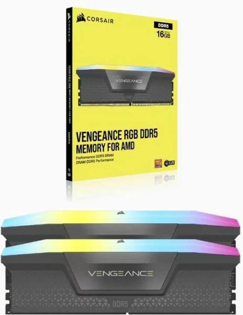 Corsair Vengeance RGB CMH32GX5M2B6000Z30K - 32GB DDR5 - 6000 CL30 - Grijs