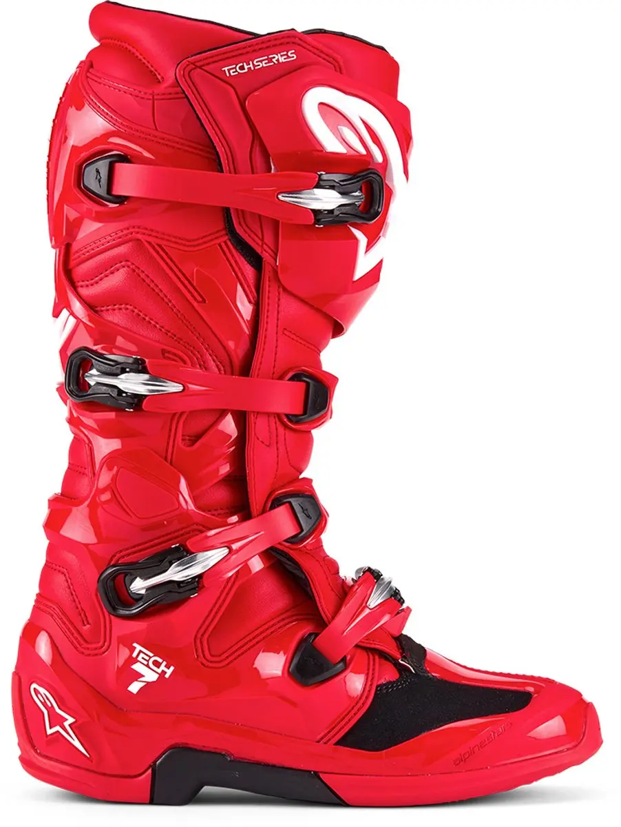 Alpinestars Tech 7 MX Laarzen - Maat 11 - Helderrood