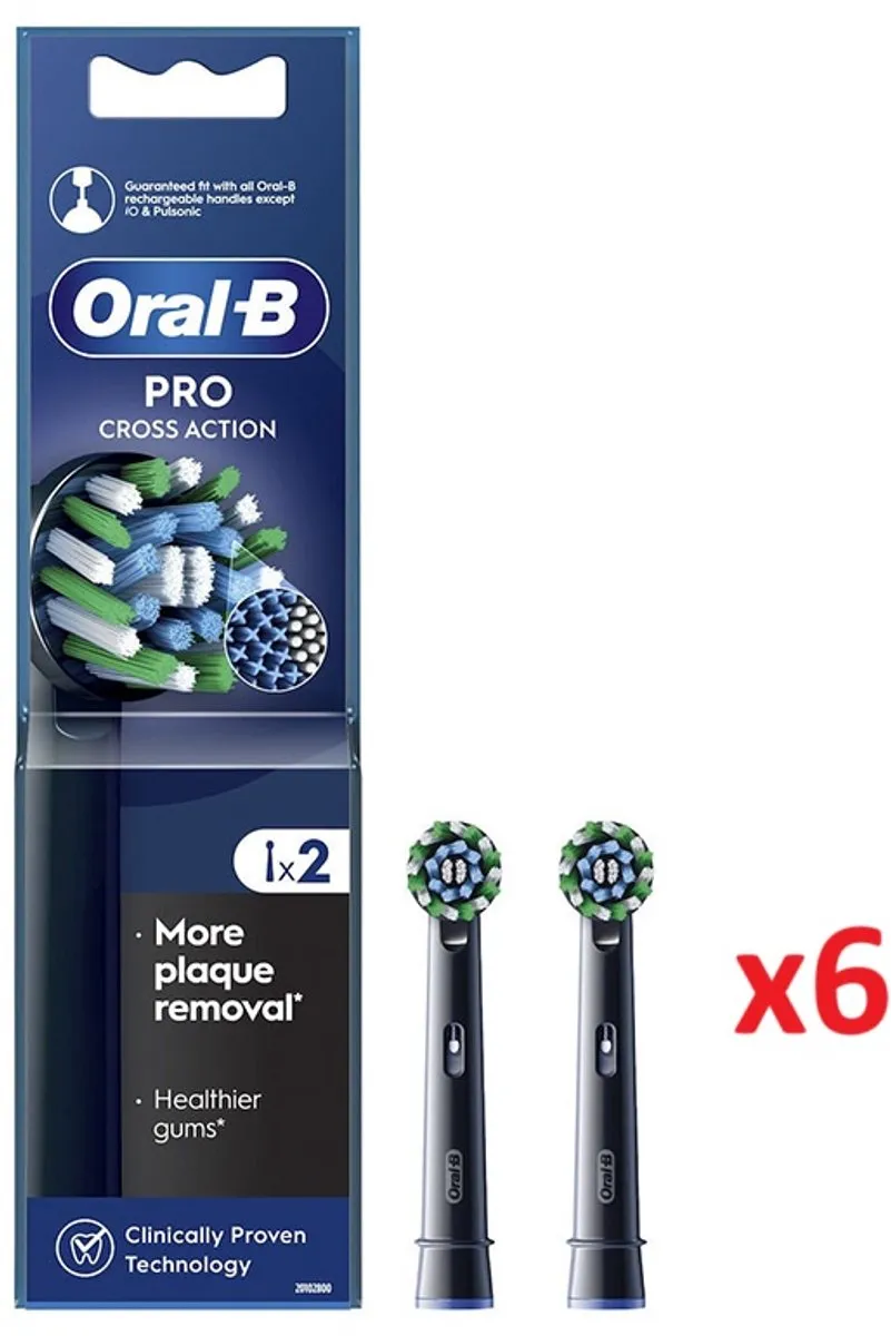 Oral-B Cross Action Opzetborstels 12 Stuks