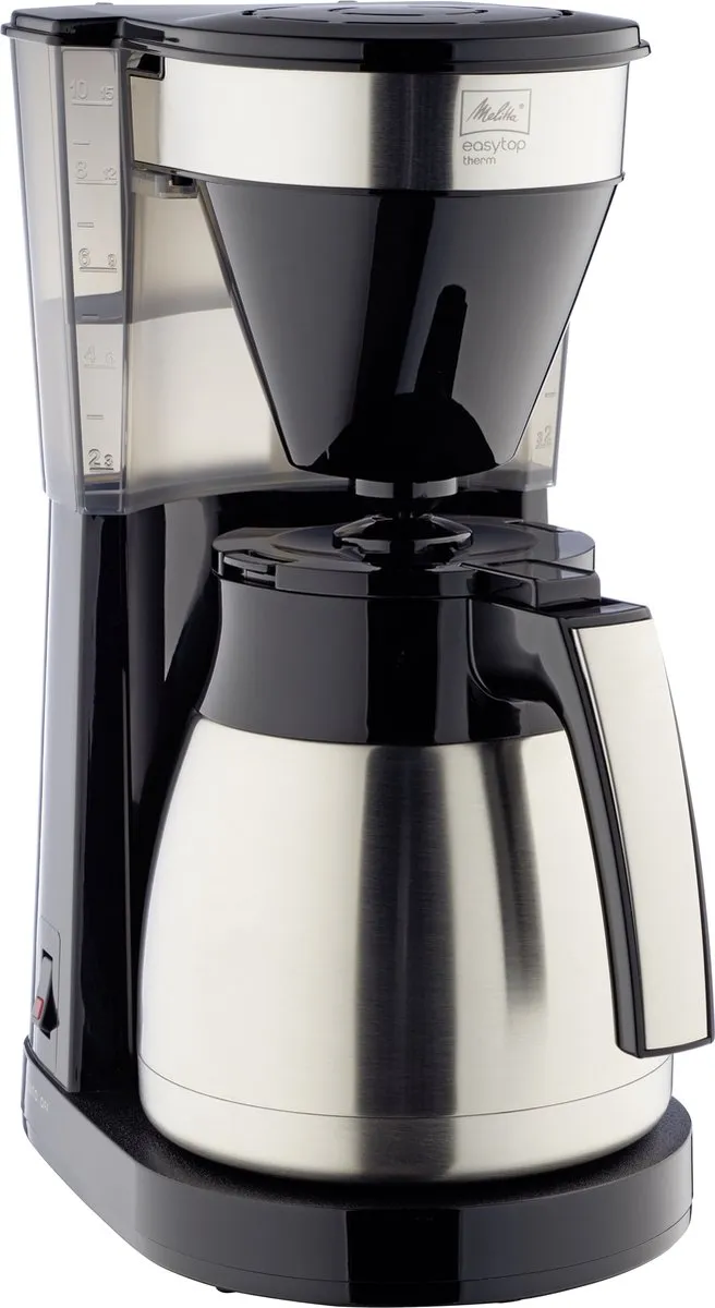 Melitta Easy Top Therm 1023-10 Koffiezetapparaat - 10 Kopjes - 1,25L - Zwart/RVS