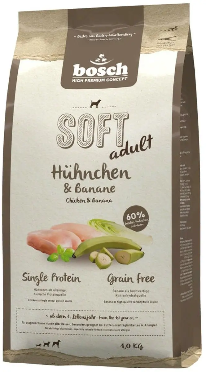 Bosch Soft Adult Hondenvoer Kip & Banaan 1kg