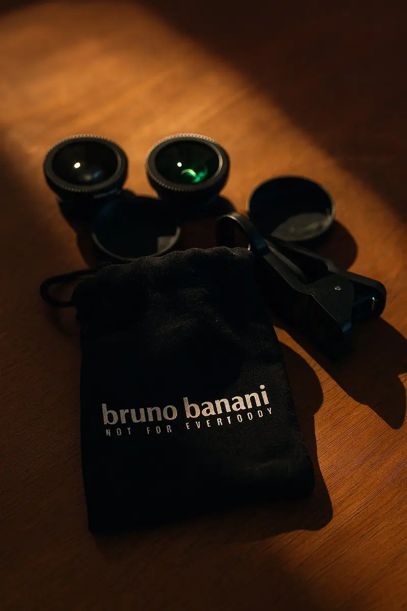Bruno Banani Universele Smartphone Lens Set 3-in-1 - Fisheye/Groothoek/Macro