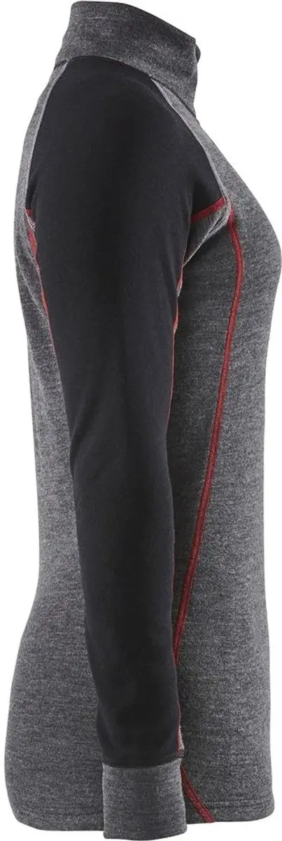 Blåkläder Dames Onderhemd XWARM 7299-1736 - Medium Grijs/Zwart L