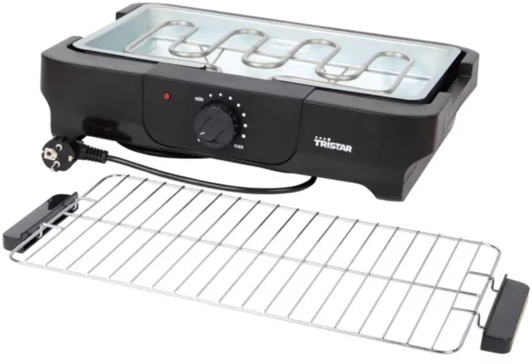 Tristar Elektrische Tafelbarbecue 2000W - 40x23cm