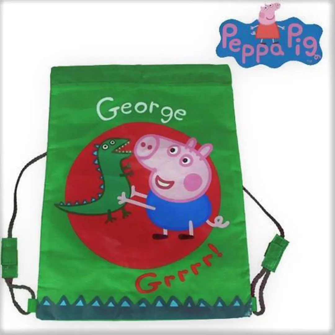 Peppa Pig George & Meneer Dinosaurus Zwemtas - Groen