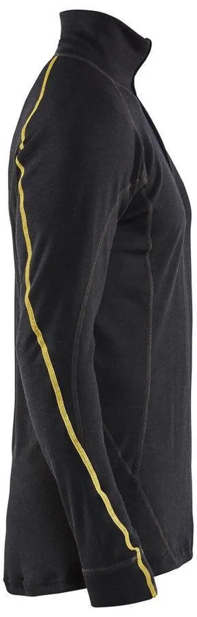 Blåkläder FR Onderhemd Zip-Neck 4796-1075 - Zwart - XL