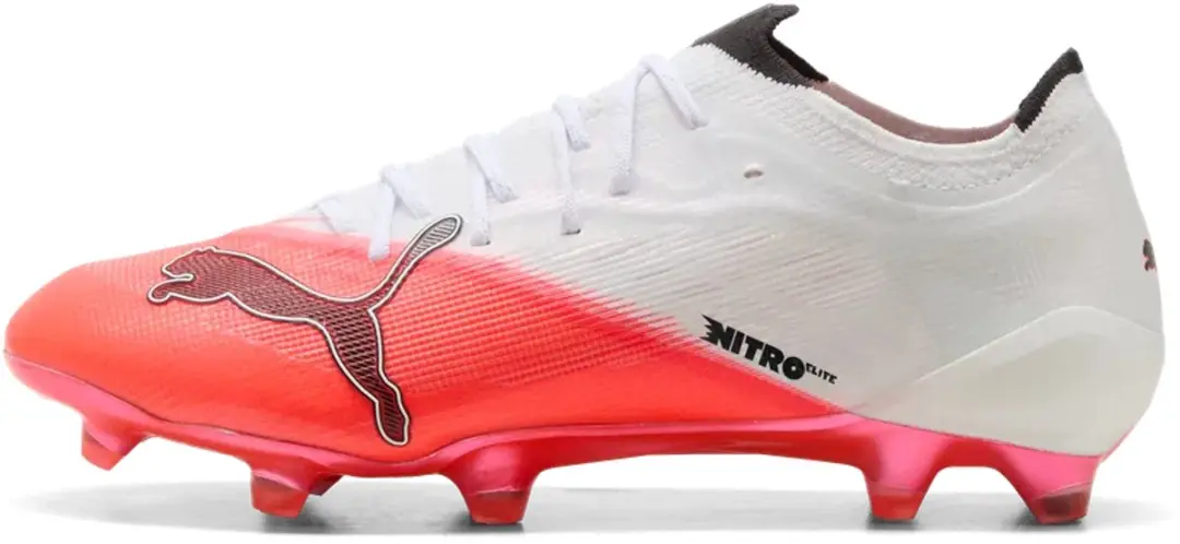 PUMA Ultra Nitro 7 FG/AG - Witte/Rode Voetbalschoenen - Maat 44 - afbeelding 6 van 6