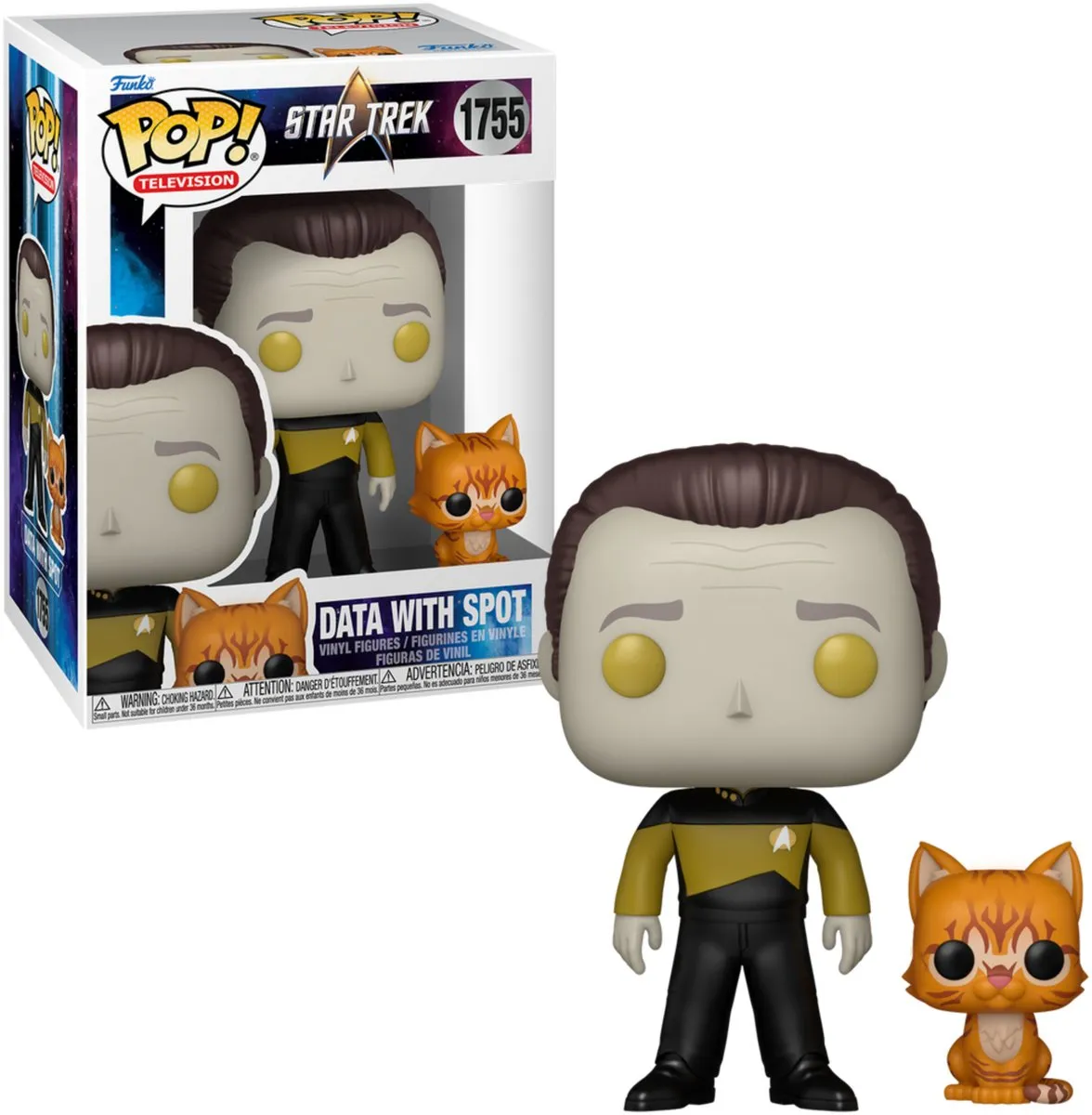 Funko Star Trek POP! Data met Spot #1755 - Multi