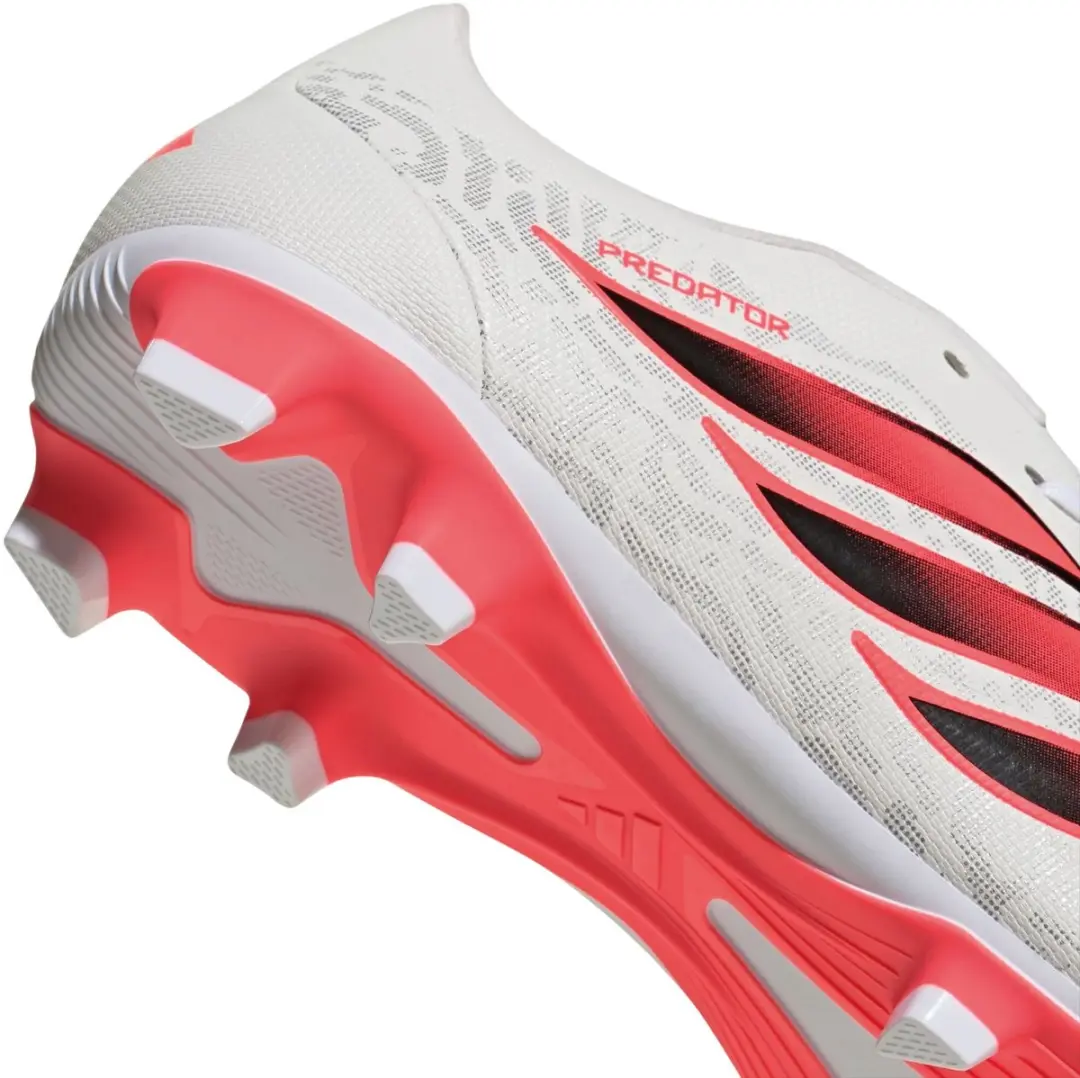 Adidas Predator Club FG Voetbalschoenen 47 1/3 - Wit/Rozerood/Zwart