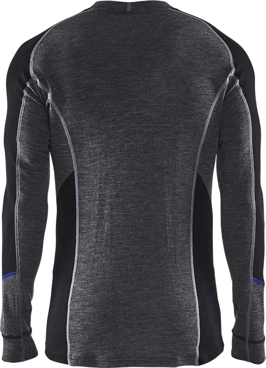 Blåkläder Onderhemd 100% Merino Warm 4897-1732 - Medium Grijs/Zwart S