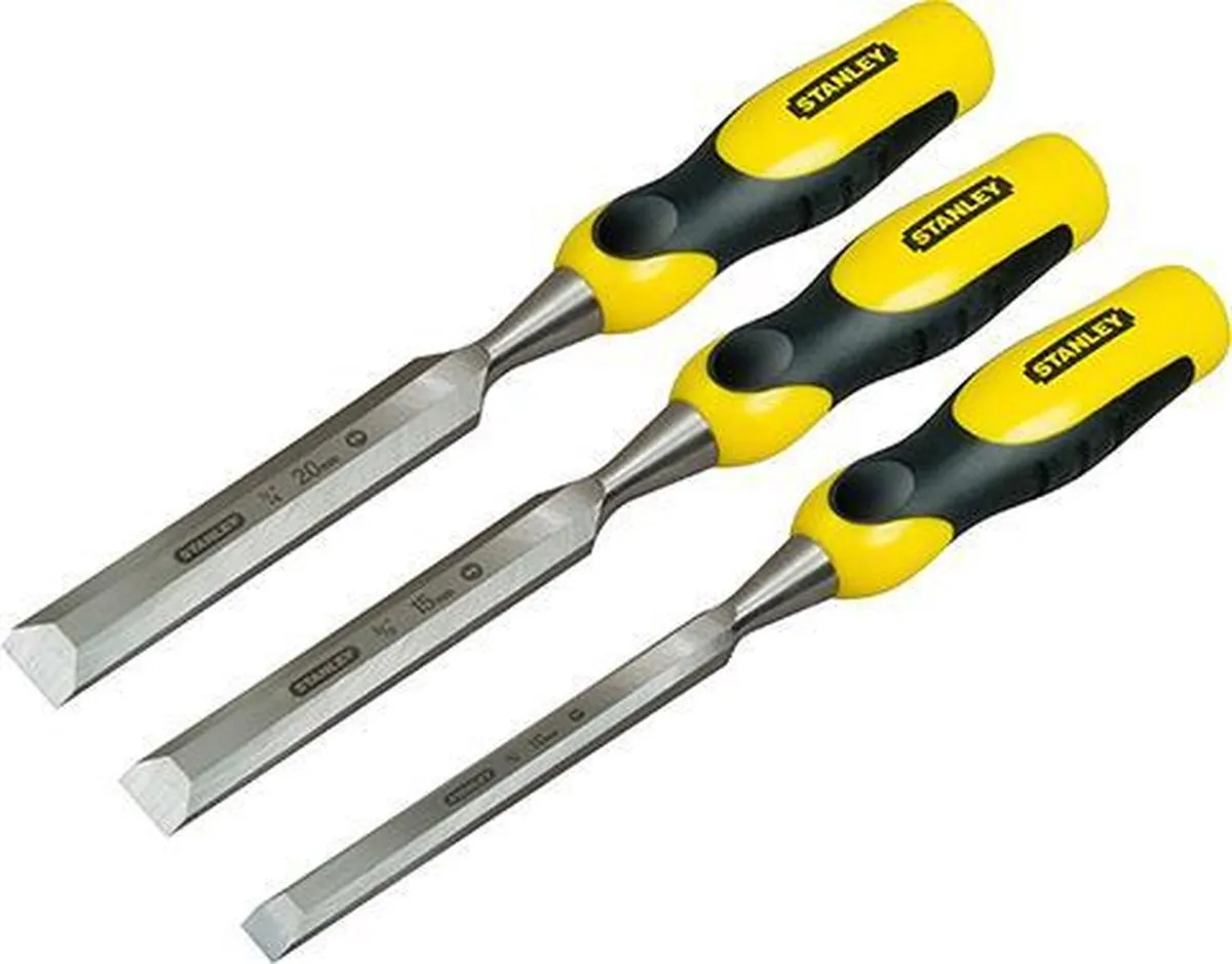Stanley Dynagrip Steekbeitelset 3-delig - 10/15/20mm - Hout