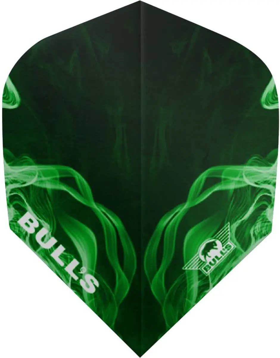 Bull's Powerflite Smoke Dartflights BU-50904 - Groen
