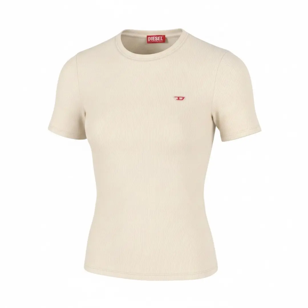 Diesel Jp-t-ribber-round-d Dames T-shirt