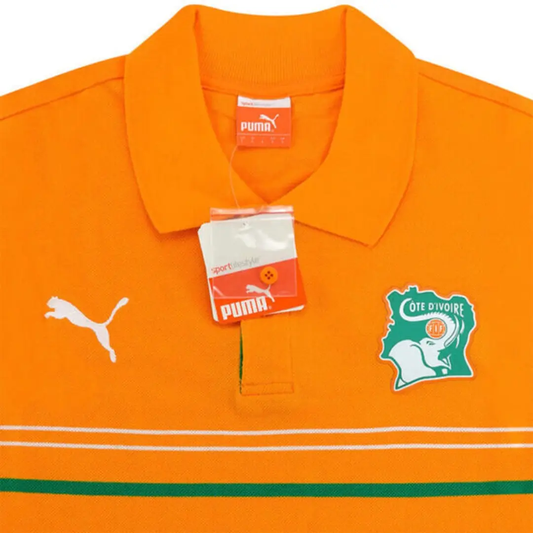 PUMA Polo Ivoorkust - XXL - Groen/Orange
