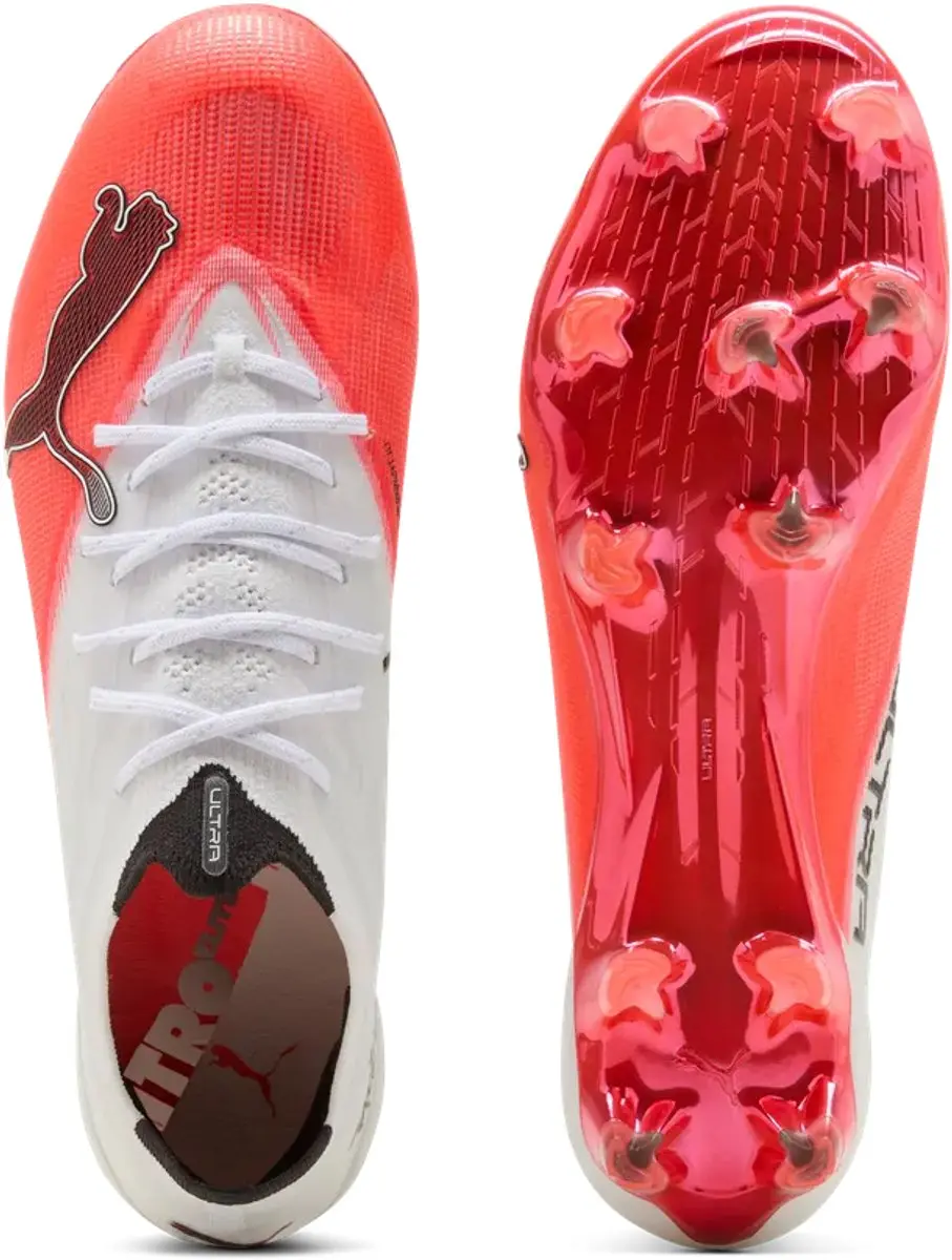 PUMA Ultra Nitro 7 FG Voetbalschoenen - 43 - Wit/Rood