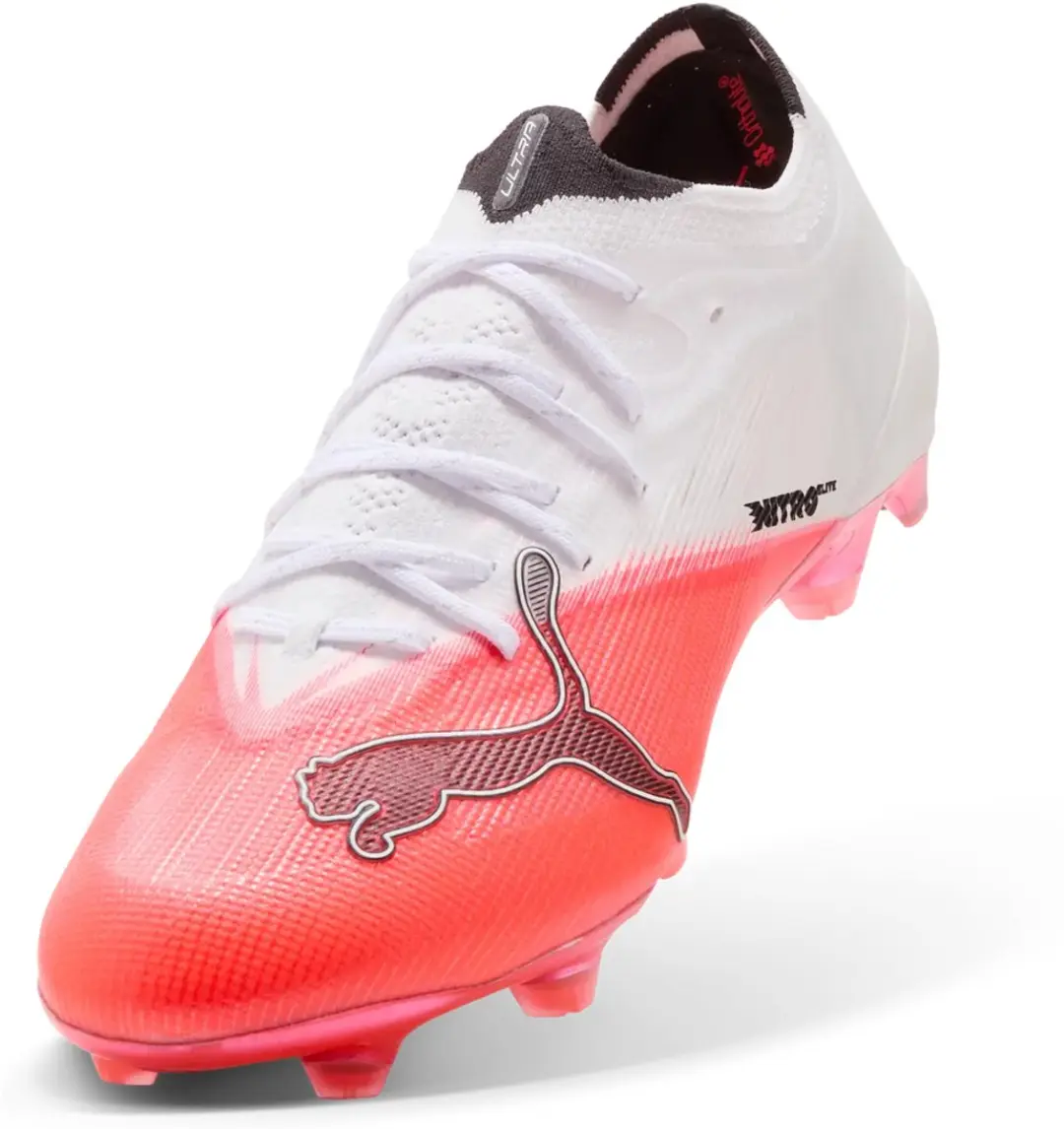 PUMA Ultra Nitro 7 FG Voetbalschoenen - 43 - Wit/Rood