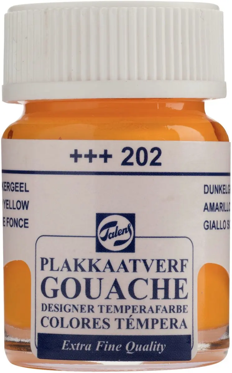 Talens Plakkaatverf Extra Fijn Diep Geel 202