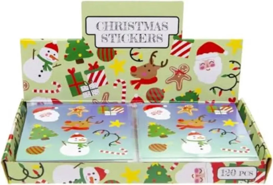 LG Kerst Stickers - 12 Velletjes - Multicolor