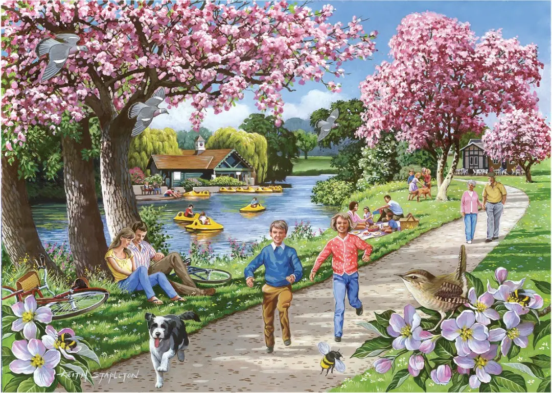 House Of Puzzles Apple Blossom Time Legpuzzel 1000 Stuks - Multicolor