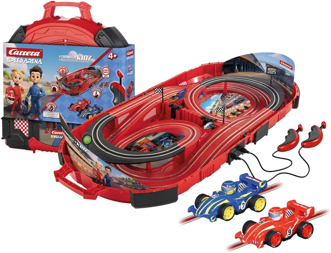 Carrera FormulaKidz Racebaan Speed Arena Koffer Rood/Blauw 2,77m