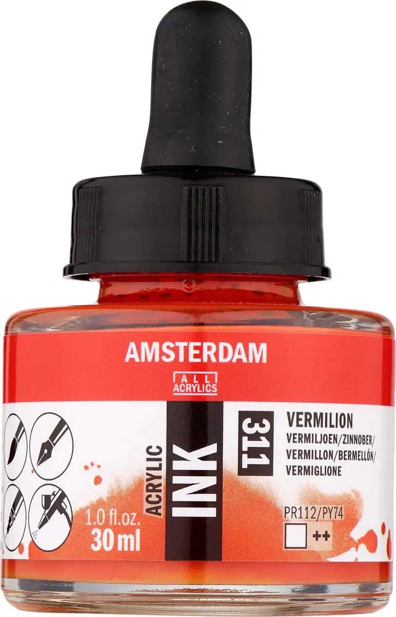 Amsterdam Acrylic Ink Vermiljoen 311