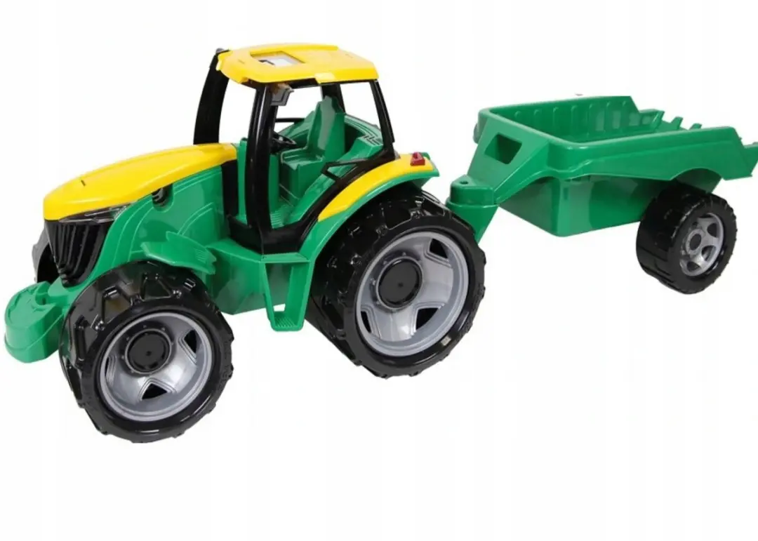 Lena Reuzentractor met Groene Aanhangwagen