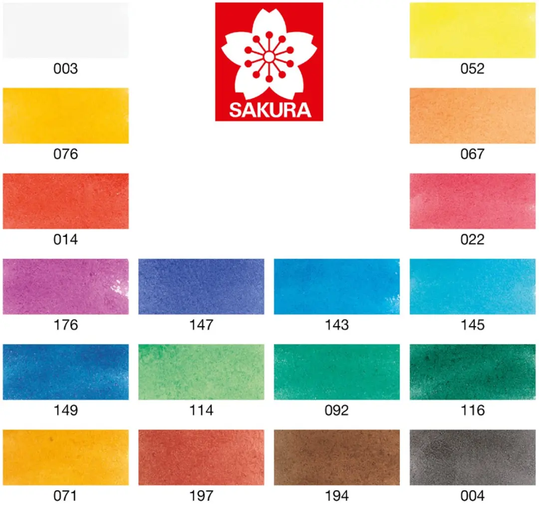 Sakura Koi Water Colors Pocketbox 18 Kleuren - Multicolor