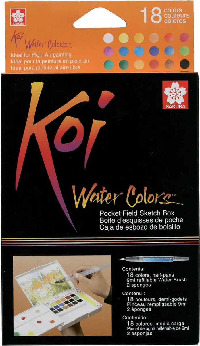 Sakura Koi Water Colors Pocketbox 18 Kleuren