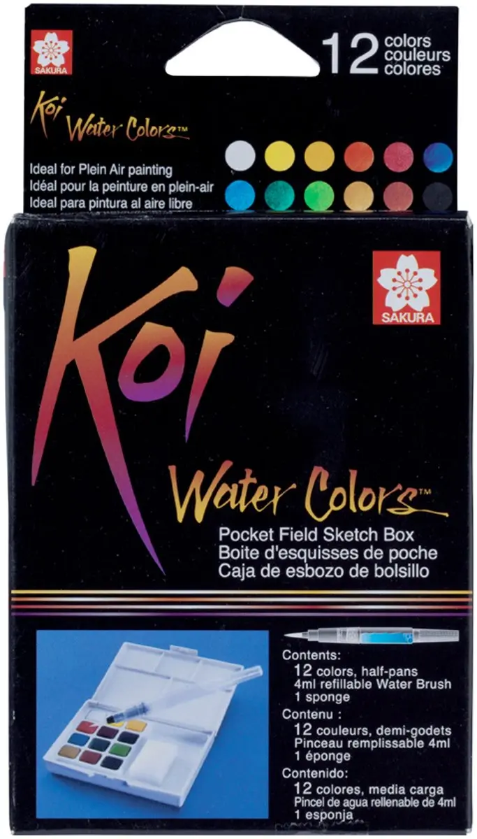 Sakura Koi Water Colors Pocketbox 18 Kleuren - Multicolor