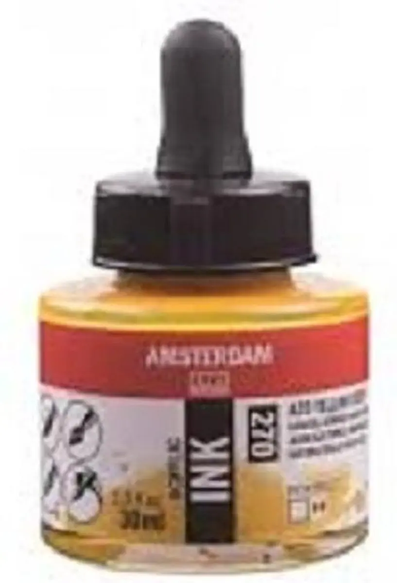 Amsterdam Acrylic Ink Fles 30ml - Donker Geel