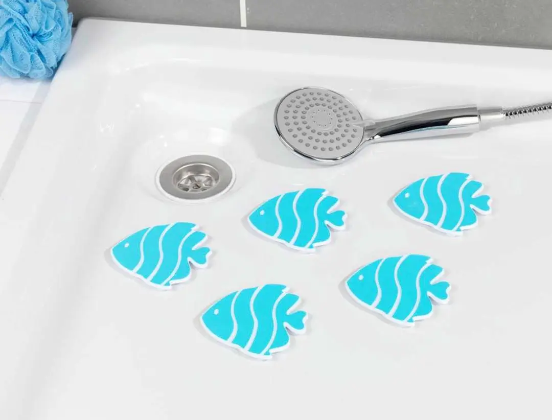 Wenko Badstickers Junior 10,5cm - Blauw - 5 Stuks