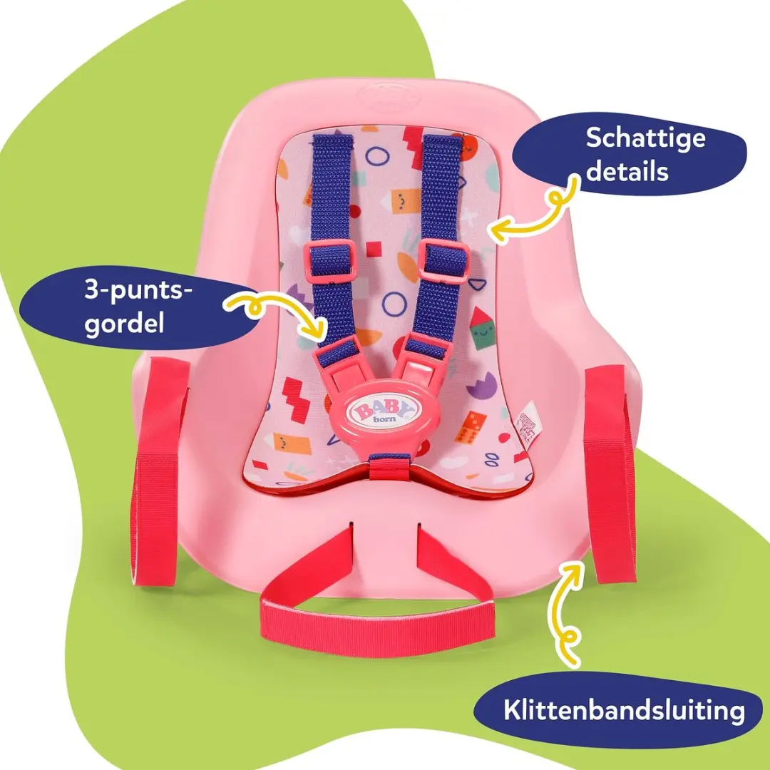 Baby Born Fietsstoeltje 839980 - Meerkleurig