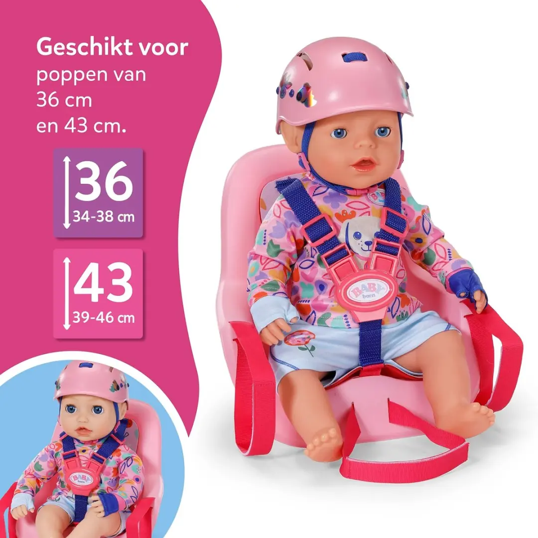 Baby Born Fietsstoeltje 839980 - Meerkleurig