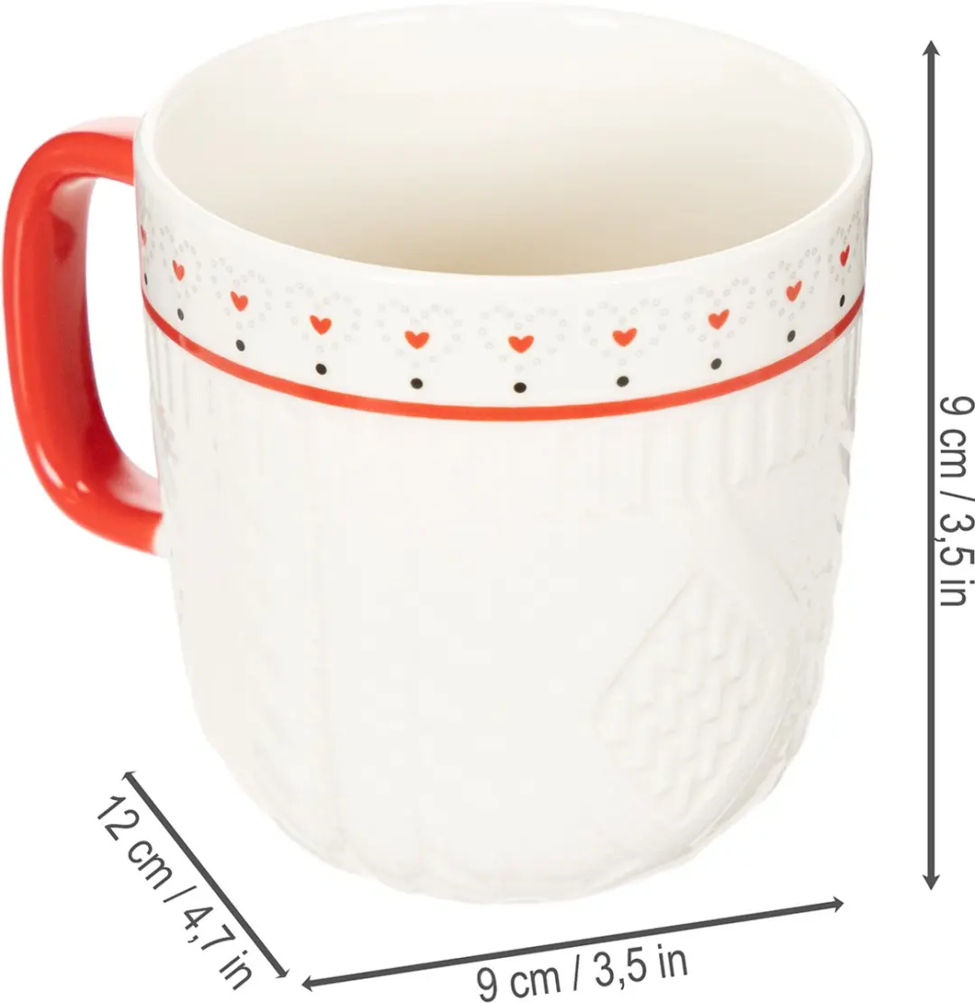 Kaemingk Keramische Koffiemok - 2 Stuks - Wit