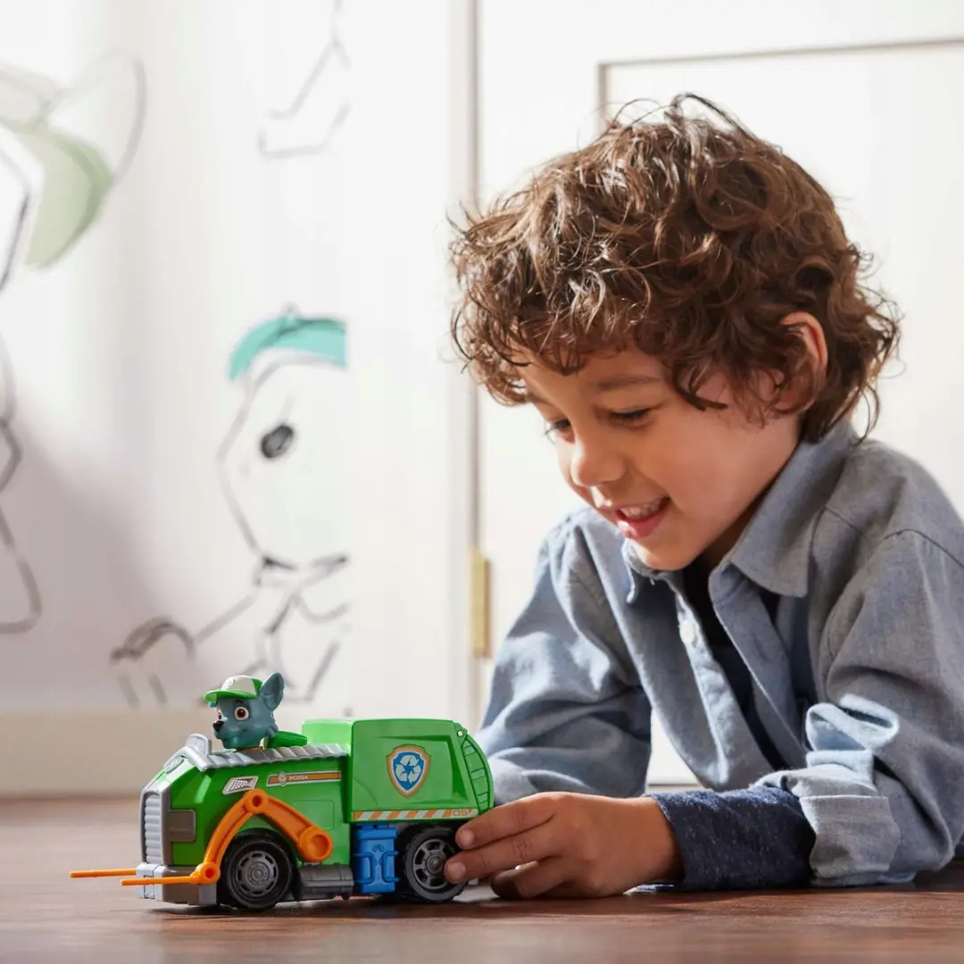 Spin Master Paw Patrol Rocky Vuilniswagen - Groen - afbeelding 4 van 5
