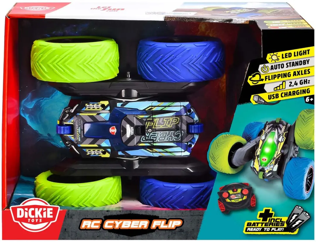 Dickie RC Cyber Flip RTR - Multi Color - afbeelding 6 van 6