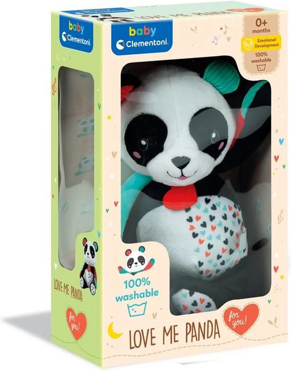 Clementoni Pluche Panda Interactief Speelgoed 17656 - Multicolor