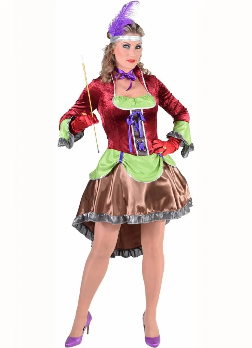Espa Steampunk Burlesque Kostuum - Maat S - Multikleur