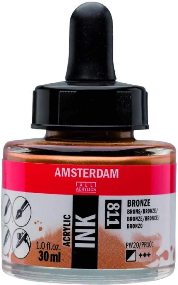 Amsterdam Acrylic Ink 30ml - Brons