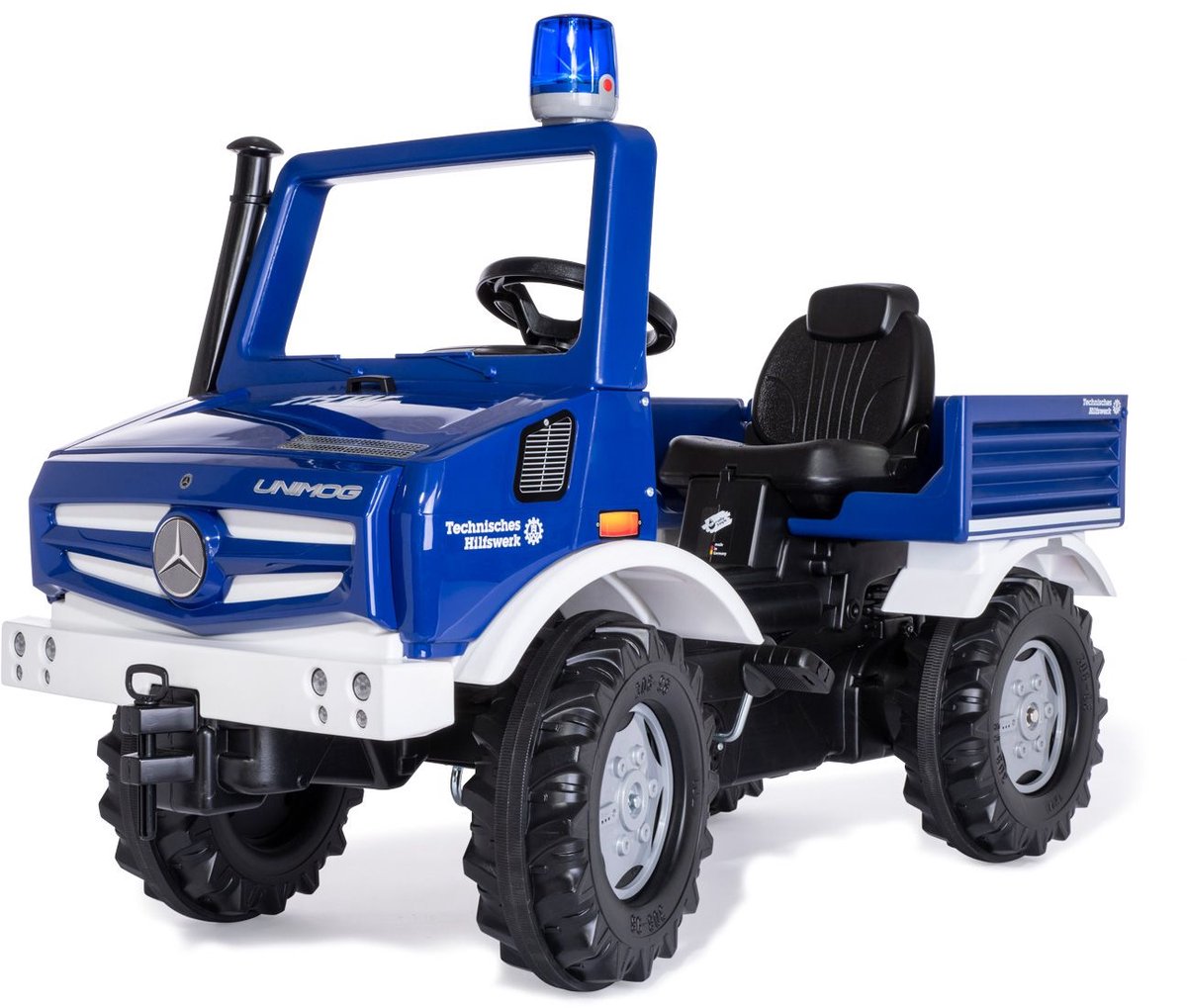 Rolly Toys Unimog THW TrapTractor met Zwaailamp - Voor kinderen 3-8 jaar