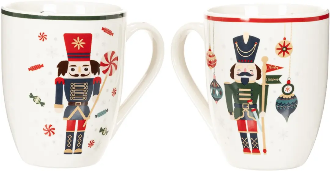 Kaemingk Kerstmok Notenkraker & Zuurstok - 2 Stuks - Multicolor