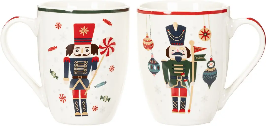 Kaemingk Kerstmok Notenkraker & Zuurstok - 2 Stuks - Multicolor