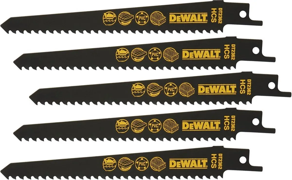 DeWalt DT2362 Reciprozaagbladen 152mm