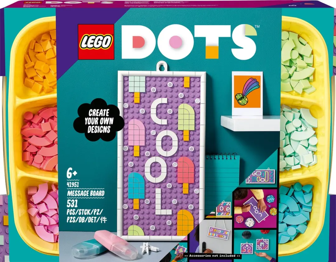 LEGO DOTS Notitiebord 41951 - 531 Stukken - Meerkleurig