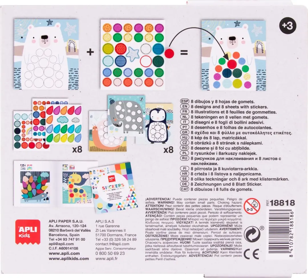Apli Kids Stickerspel Dieren